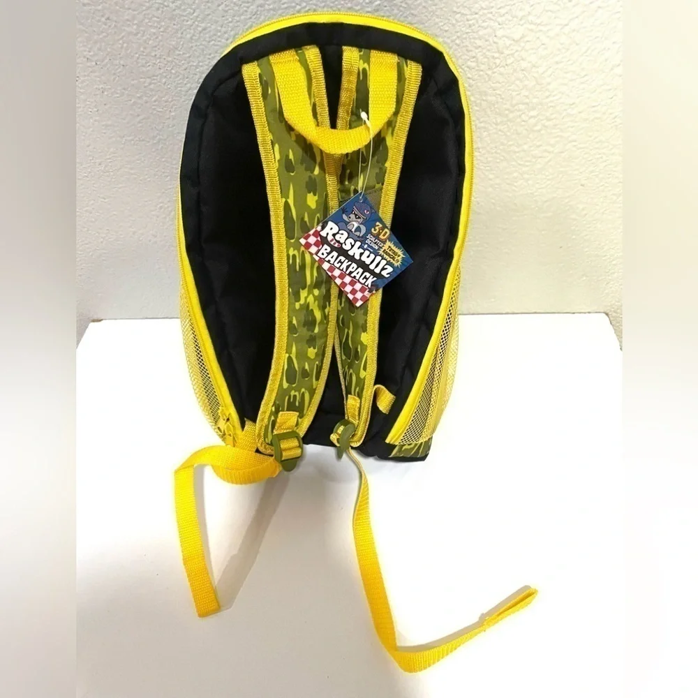 RASKULLZ Radeon 3D sculpted design green backpack